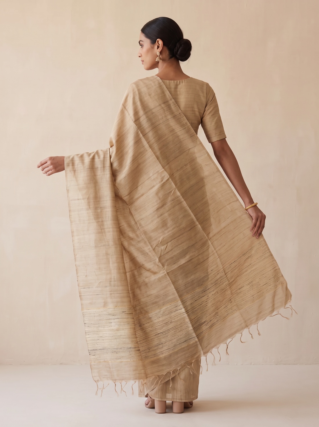 MS-HL PURE TASSAR 473 SAREE 11990
