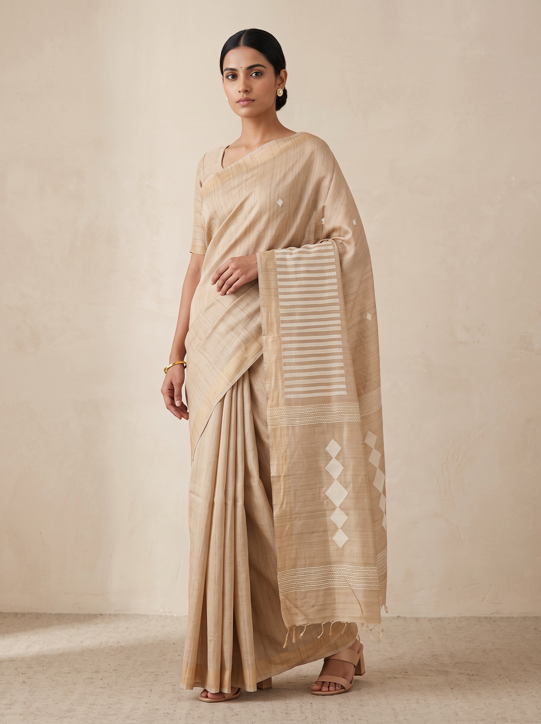 MS- HL PURE TASSAR WEAVE 274 SAREE 9000