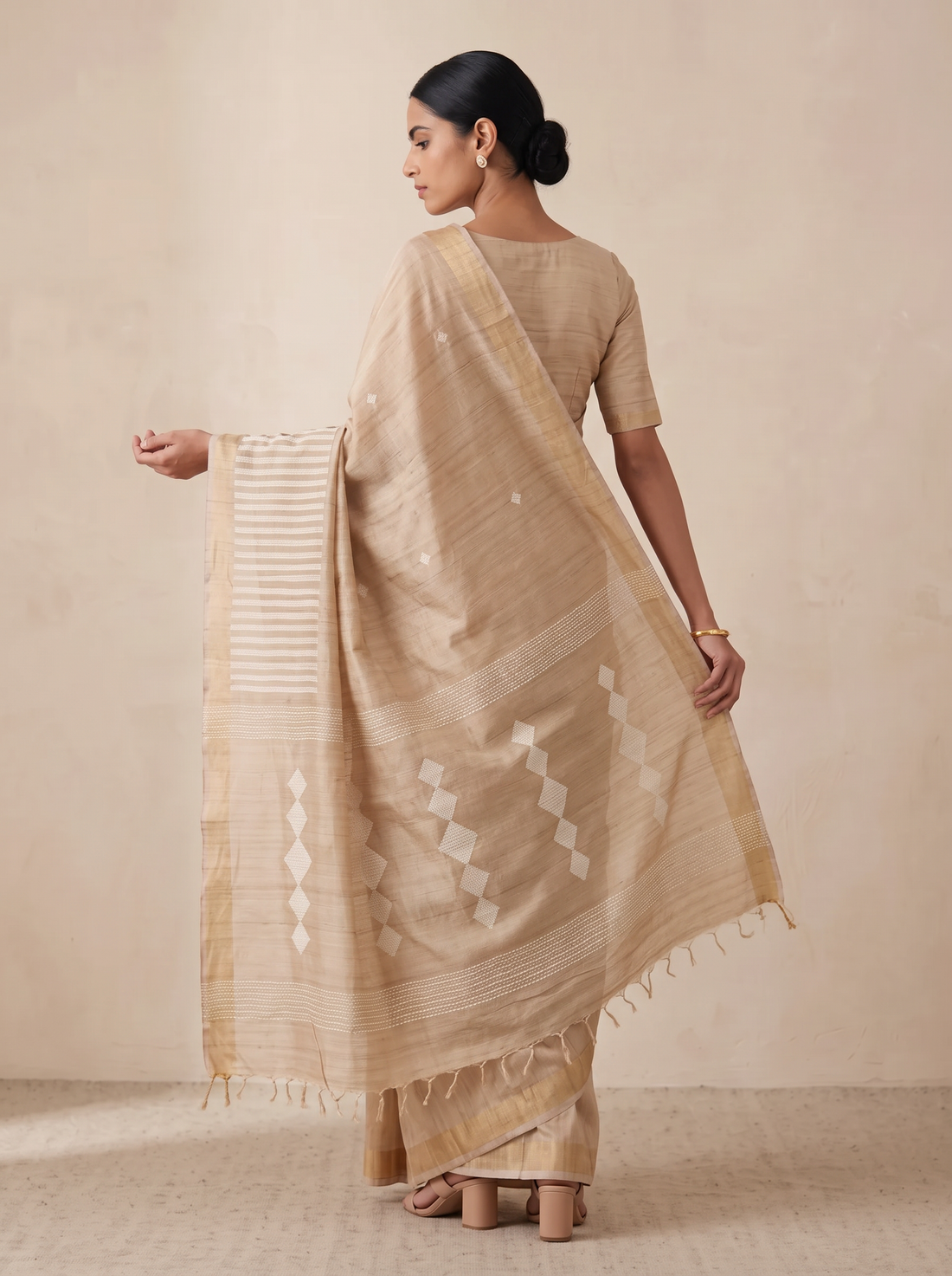 MS- HL PURE TASSAR WEAVE 274 SAREE 9000