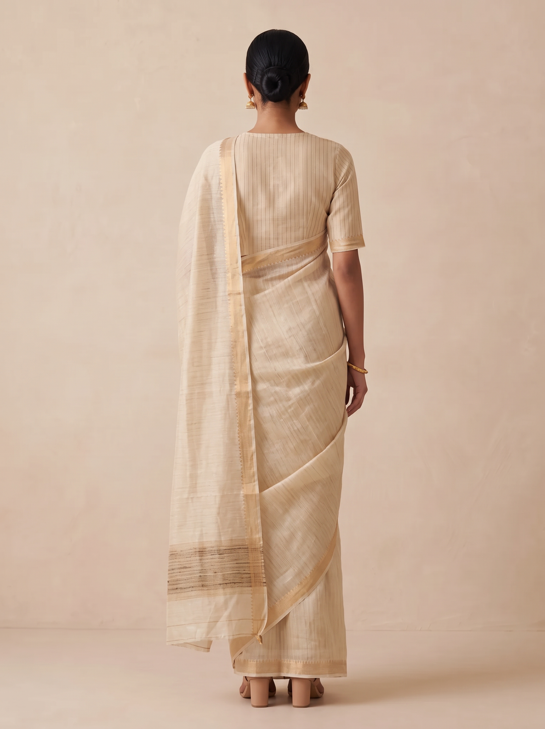 MS- HL MGTMPL TASSAR SAREE 7475