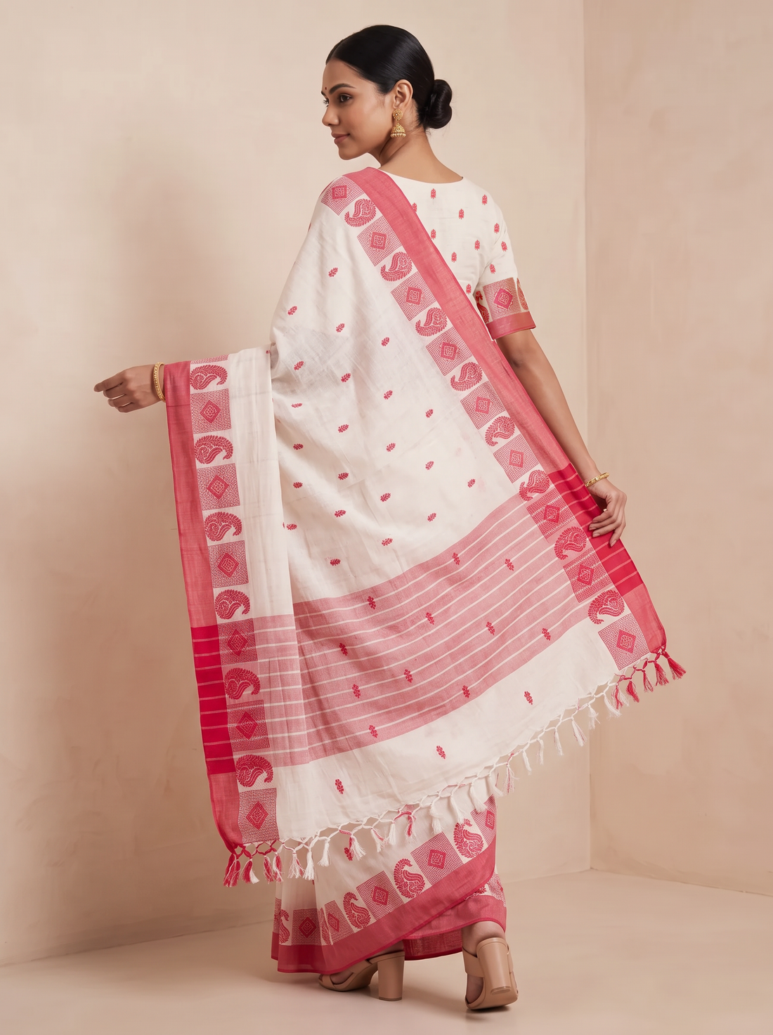 SARNA JOOHI BUTA SAREE(COTTON WEAVE SAREE-5)