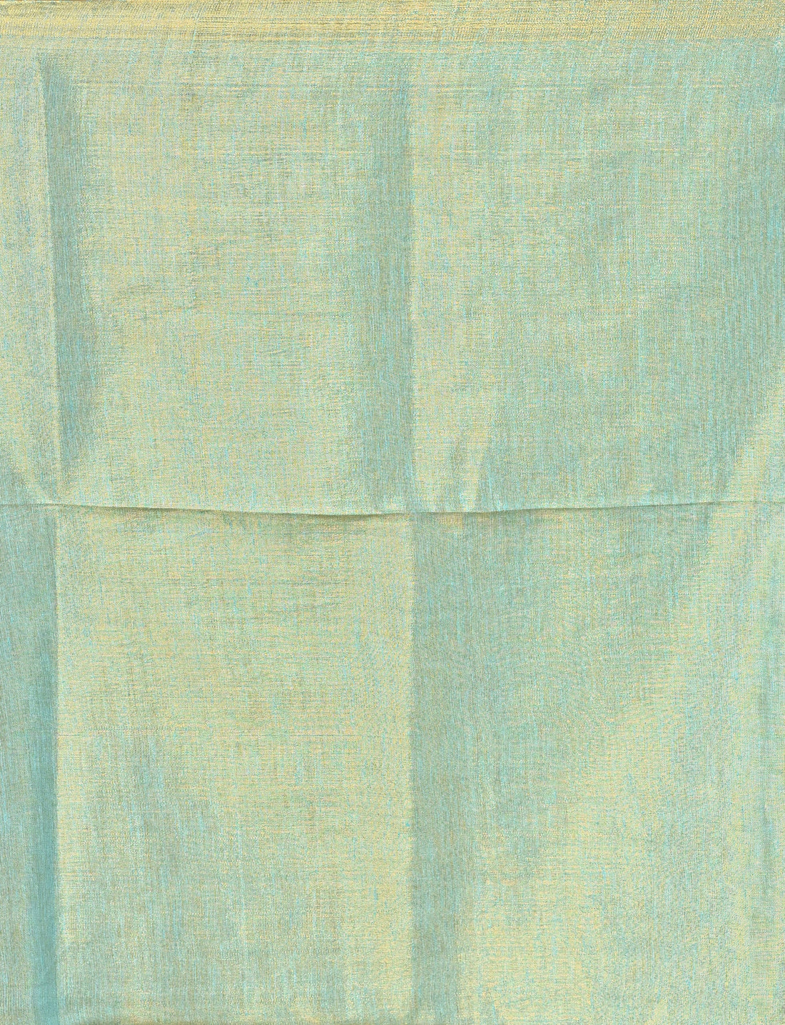 Olive Green Tissue Linen Saree with Floral Woven Design