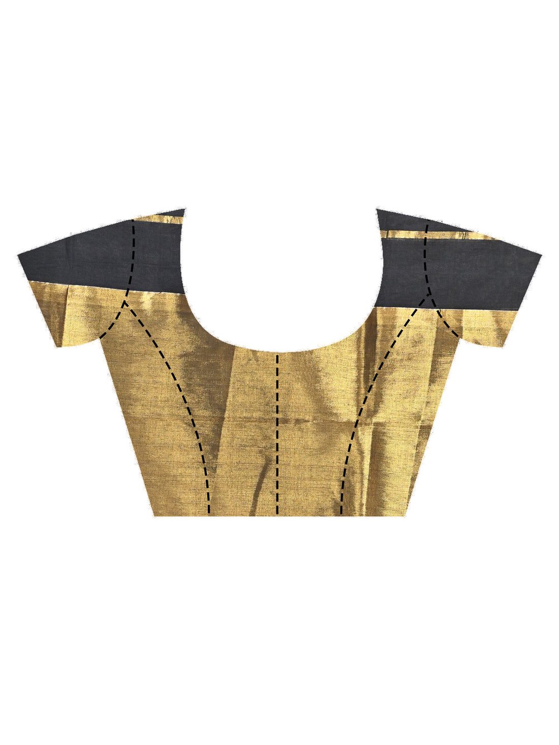 Blue and Golden Tissue Cotton Handloom Saree with Elegant Border