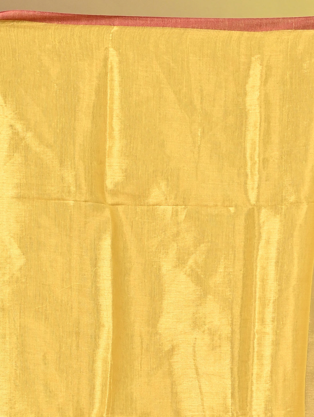 Mustard Yellow Tissue Ragha Saree with Elegant Textured Finish
