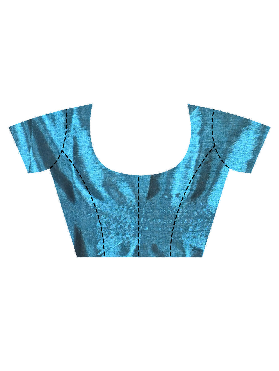 Turquoise Blue Tissue Ragha Saree with Elegant Textured Finish