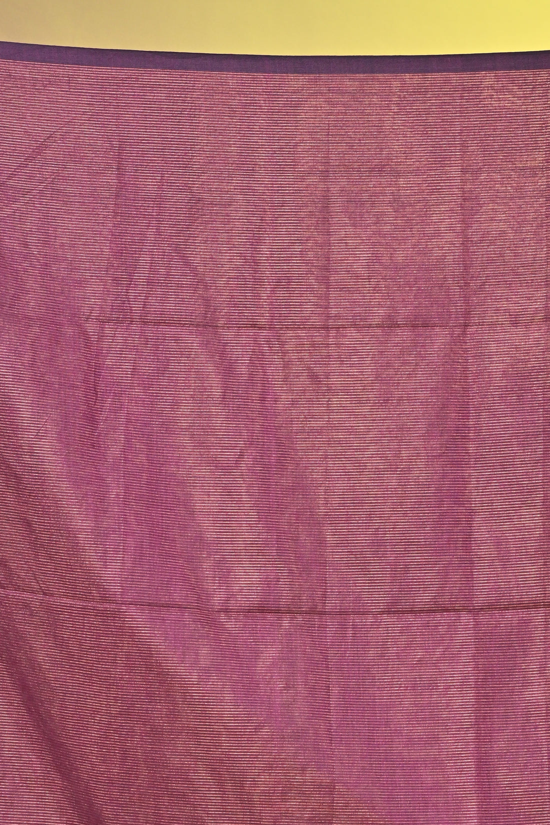 Magenta Khadi Cotton Saree with Elegant Border Design