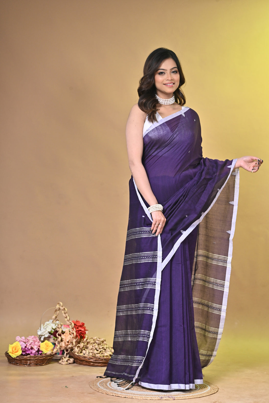 Handloom Pure Khadi Cotton Saree