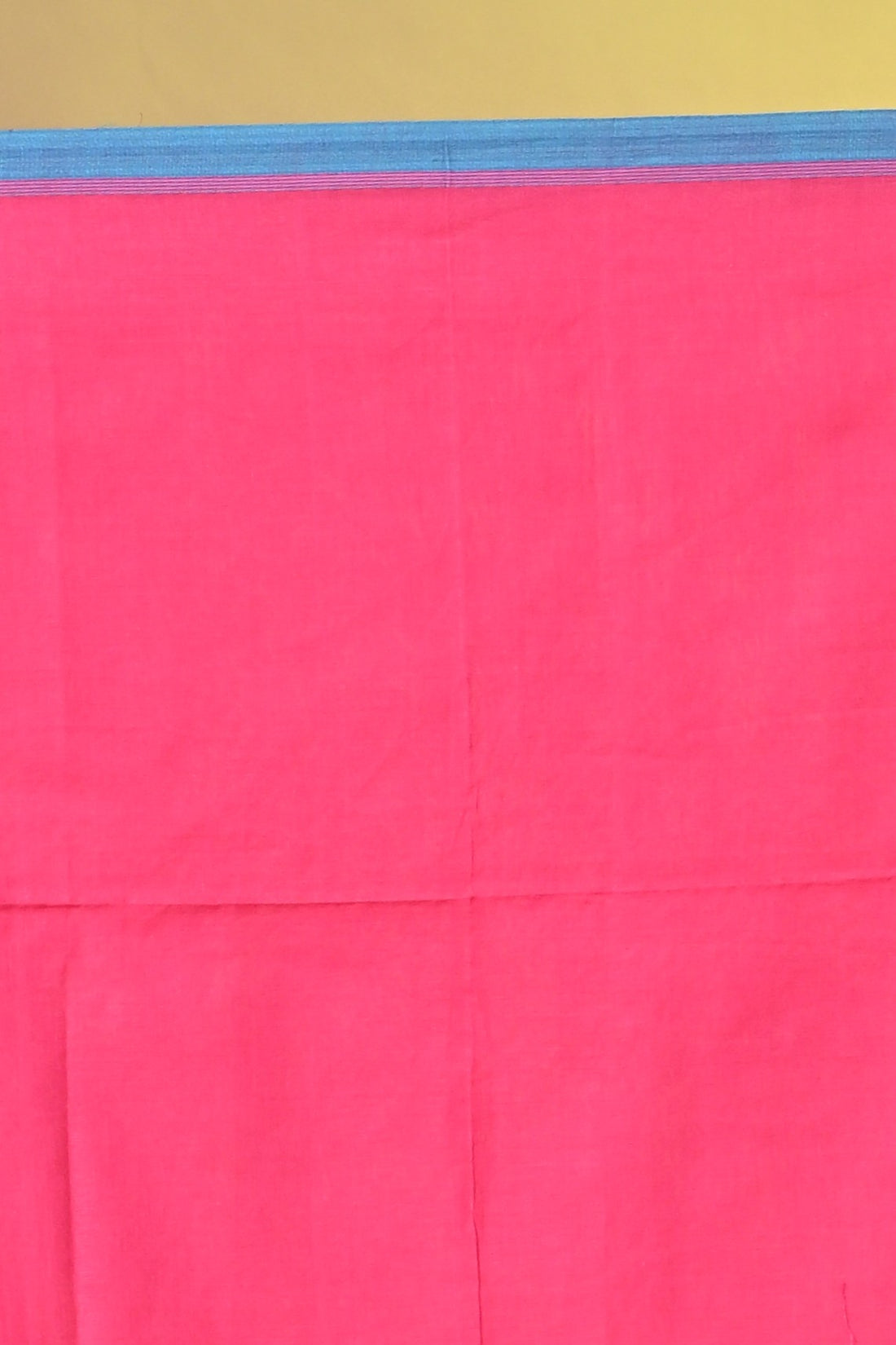 Red Pure Cotton Handloom Saree with Buti Motifs and Striped Design