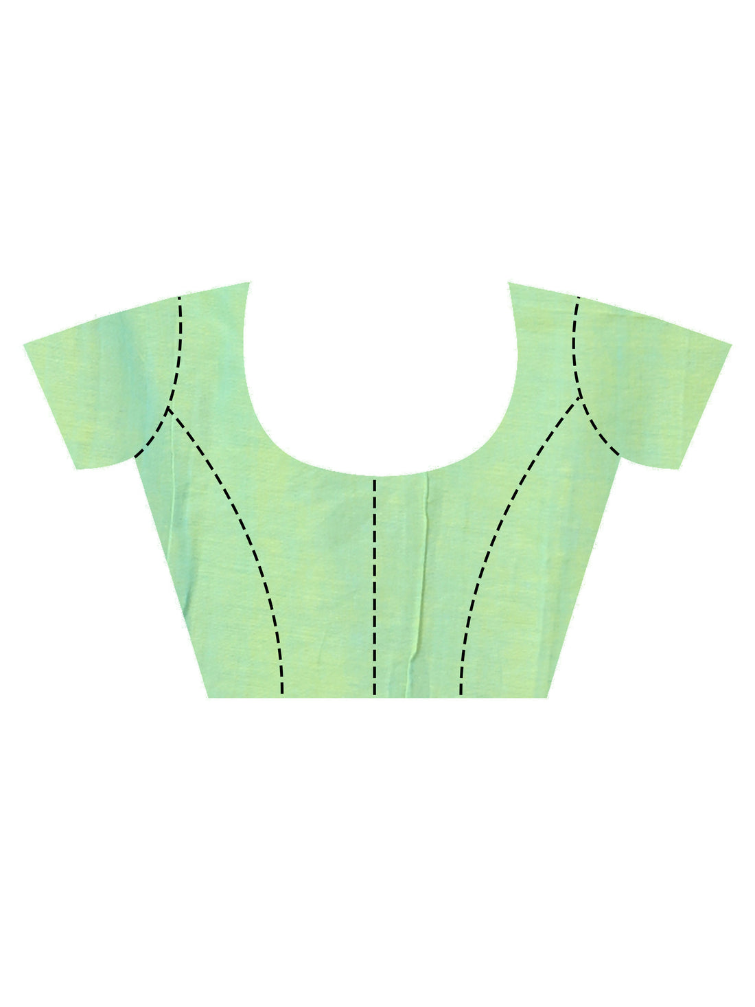 Light Green Pure Cotton Handloom Saree with Buti Motifs and Striped Design