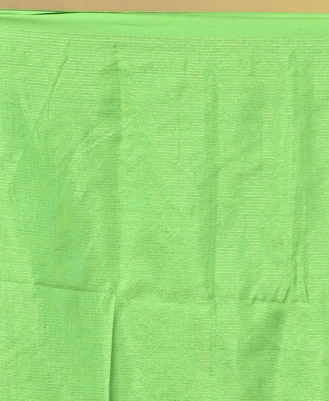 Green Khadi Cotton Saree with Elegant Border