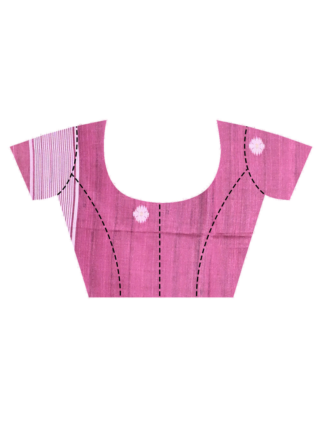 Pink Tassar Jamdani Saree with Traditional Woven Motif