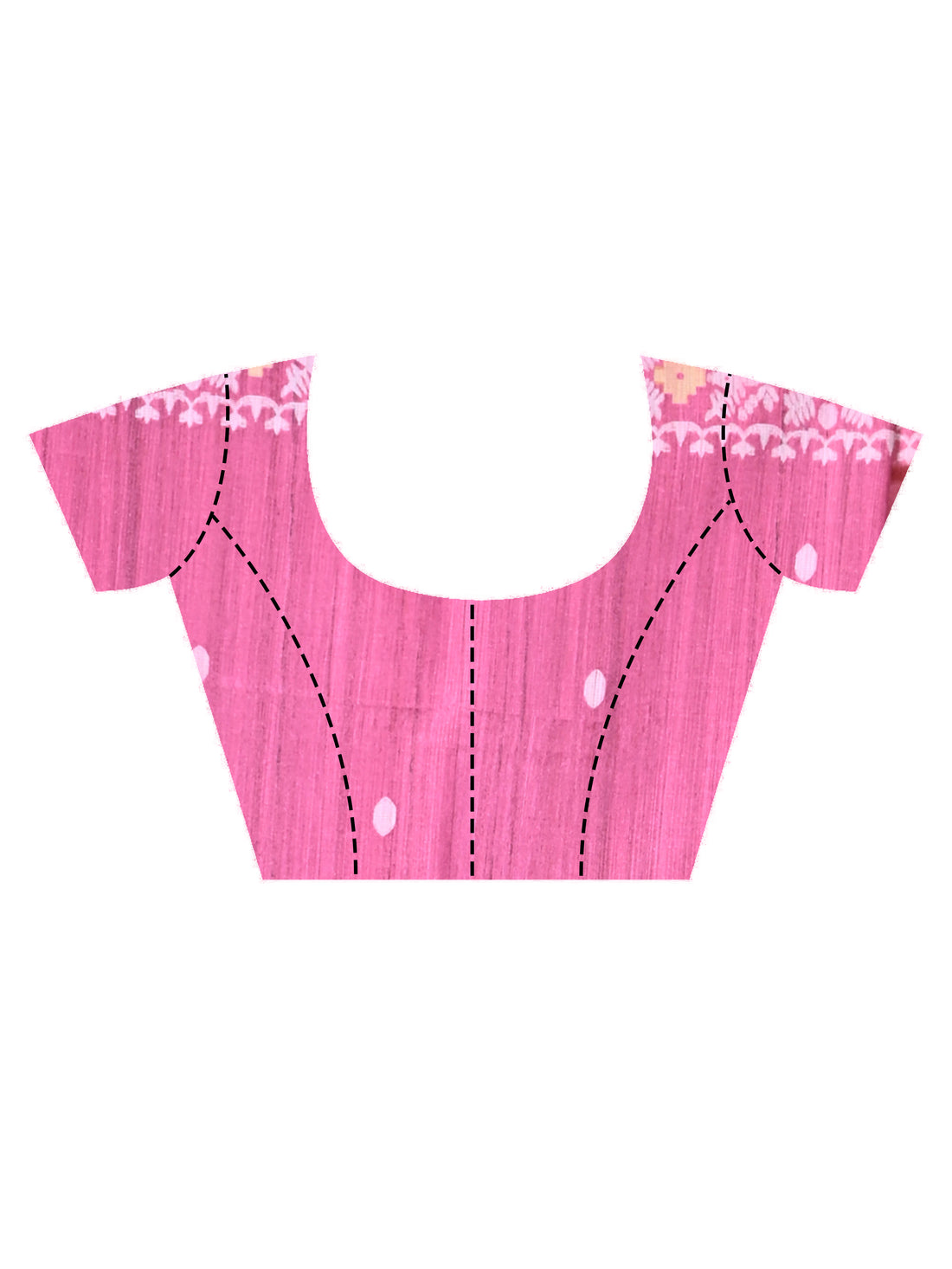 Pink Tassar Jamdani Saree with Traditional Woven Motifs