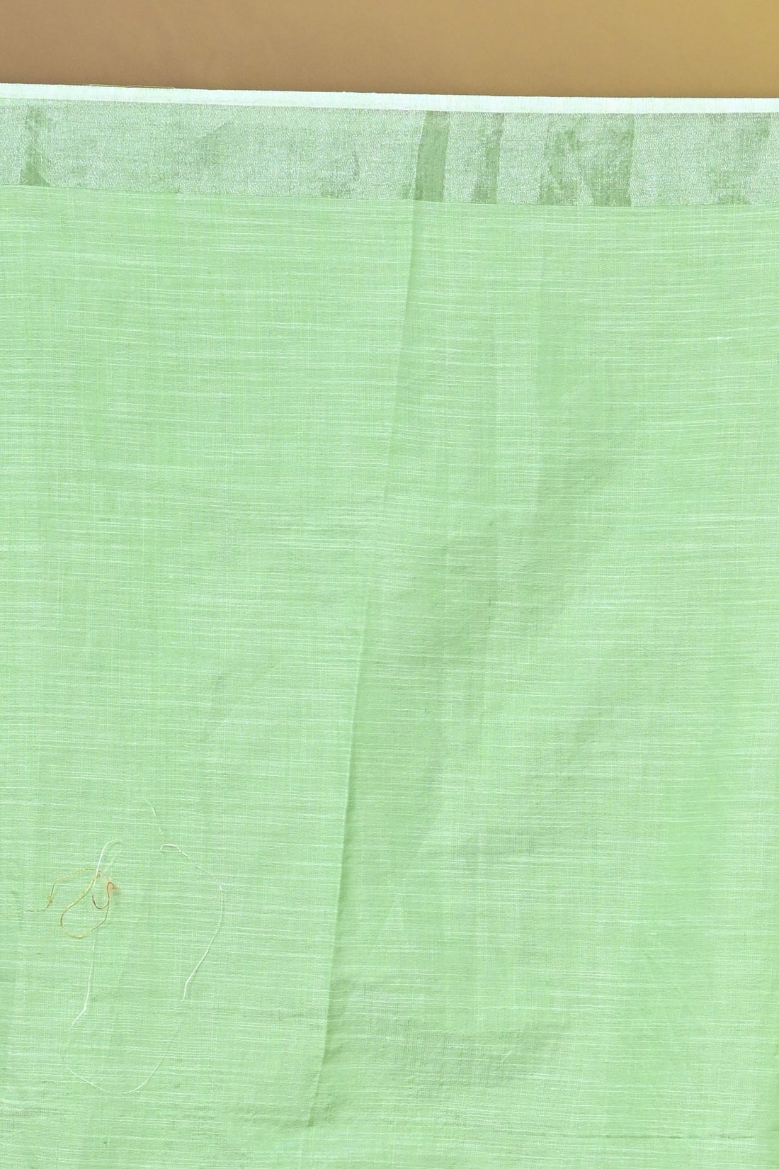 Green Linen Jal Saree with All-Over Floral Embroidery