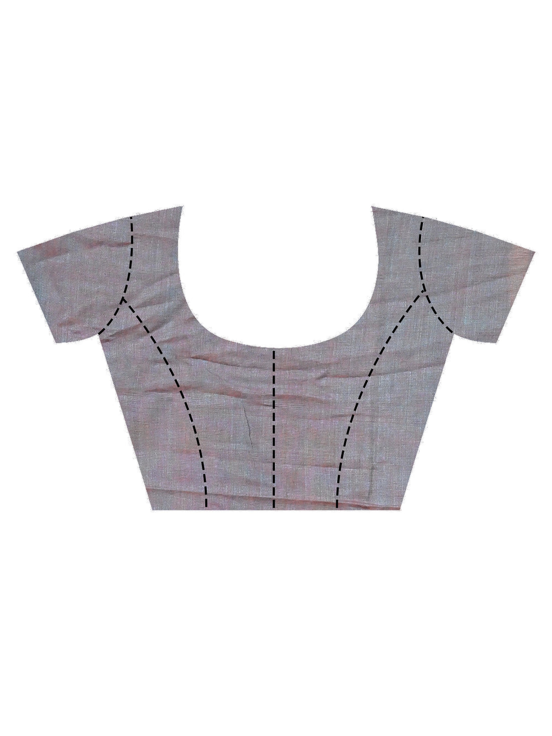Grey Pure Cotton Handloom Saree with Buti Motifs and Striped Design