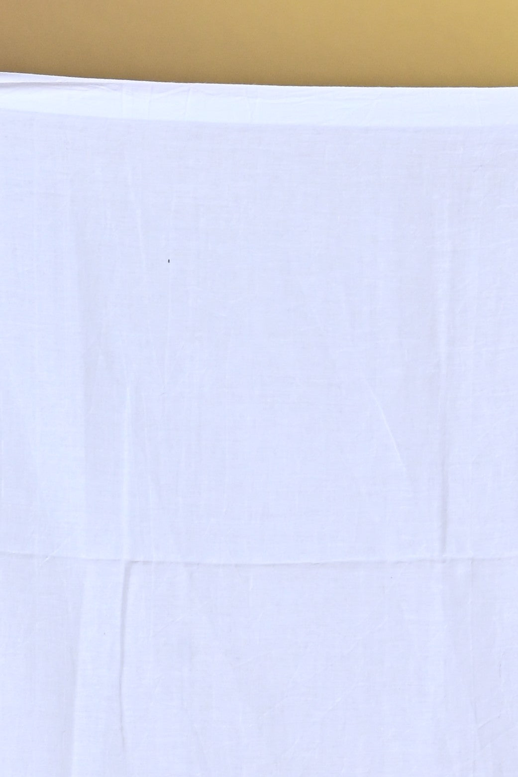 Handloom Pure Cotton Saree in Off-White with Red Stripes