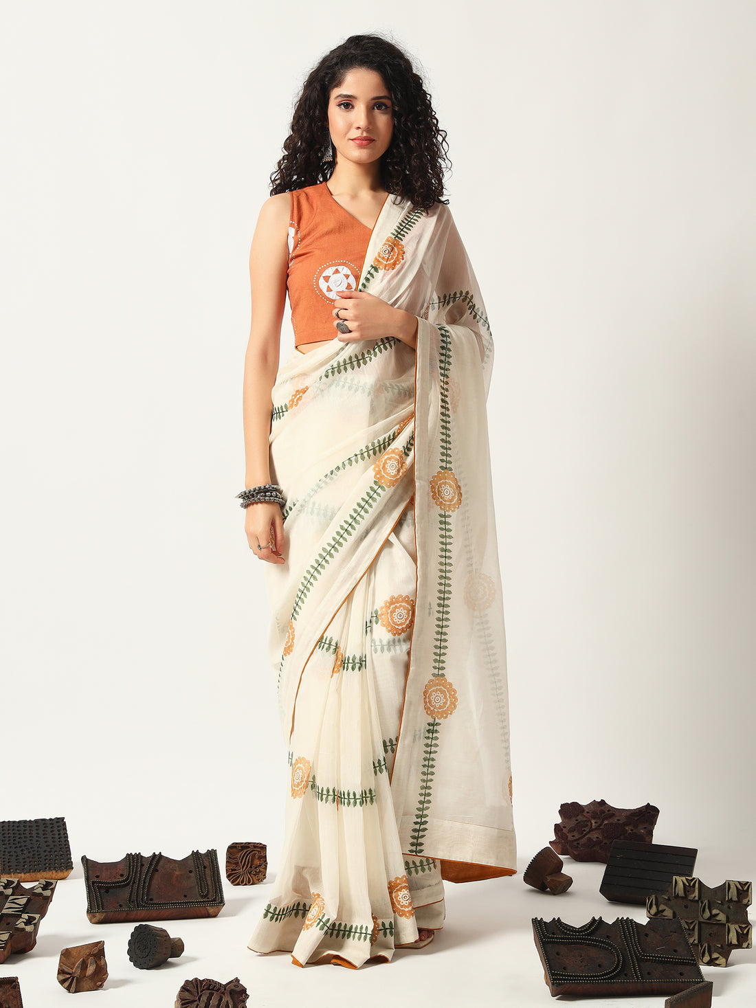 Pallavika Chanderi Saree