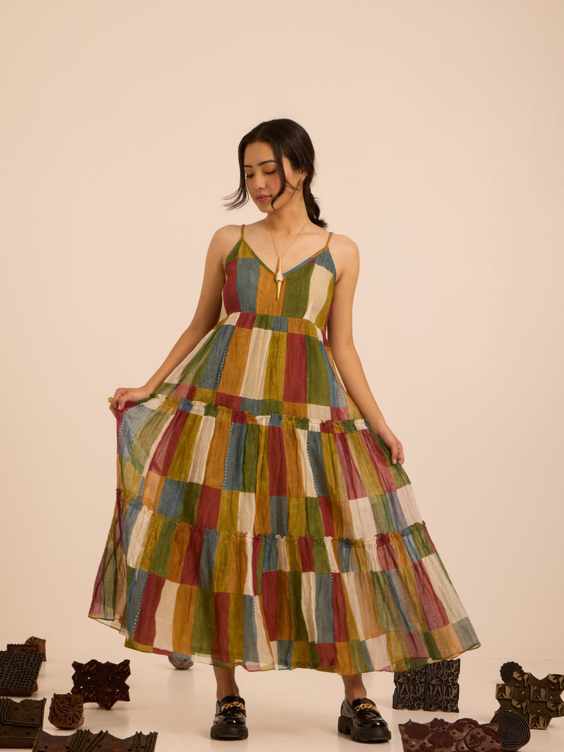 Sundown Chanderi Dress