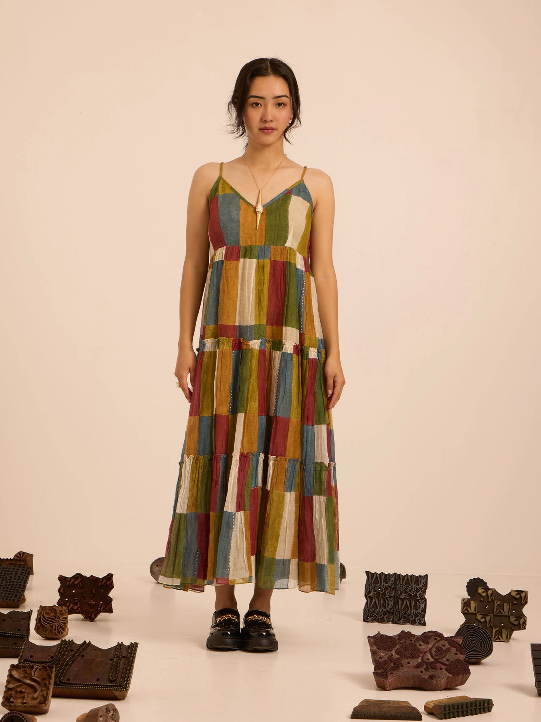Sundown Chanderi Dress